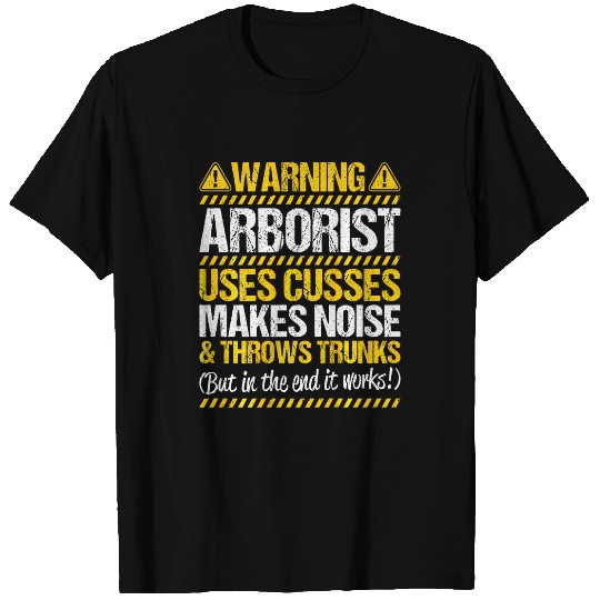 Arboriculturist Tree Surgeon Forest Throws Trunks Arborist T-Shirts