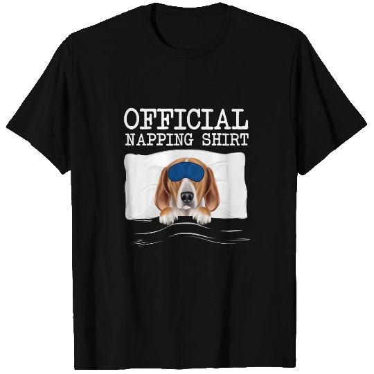 Sleeping English Foxhound Sleep Official Napping T-Shirts
