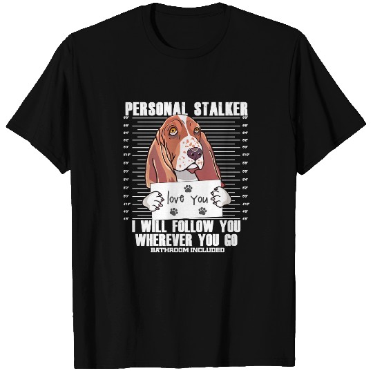 Dog Basset Hound Funny Basset Hound Dog Lover Cartoon puppy animal paw T-Shirts