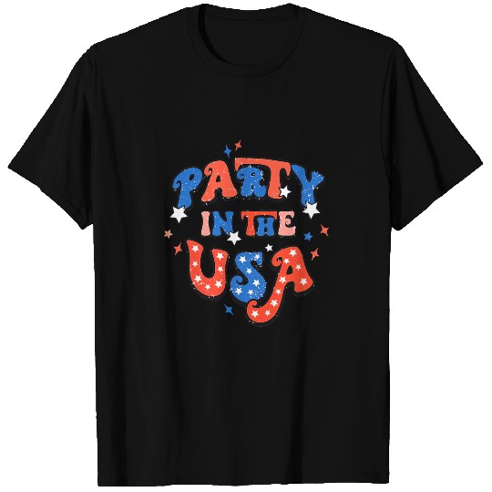 Party In The USA 4th Of July Independence Day USA Vintage T-Shirts