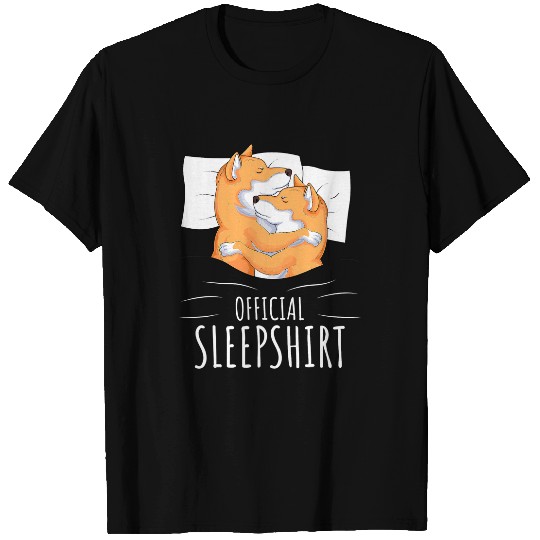 Dog Shiba Inu Official Sleep T-Shirts