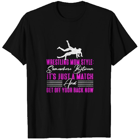 Womens Wrestling Mom Style Women Wrestling T-Shirts
