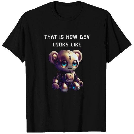 Programmer  For Coder Engineer Developer Robot Robotic 1 T-Shirts