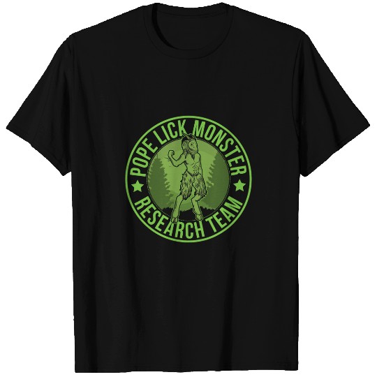 Pope lick Monster Hide Seek Research Team Champion Cryptid T-Shirts