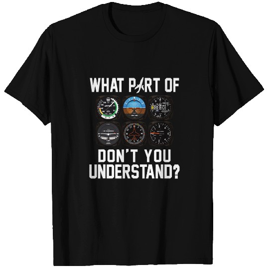 Funny Pilot Aviation Airline Pilot Flight Instruments T-Shirts