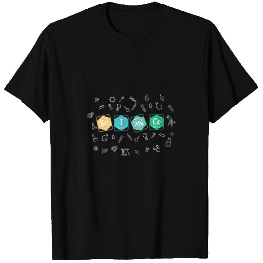 Science Chemistry Elements Periodic Table Nerd Geek STEM T-Shirts