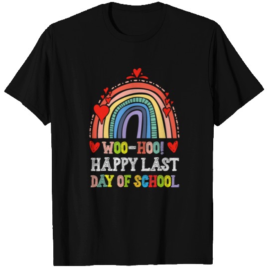 rainbow happy last day of school teacher student T-Shirts