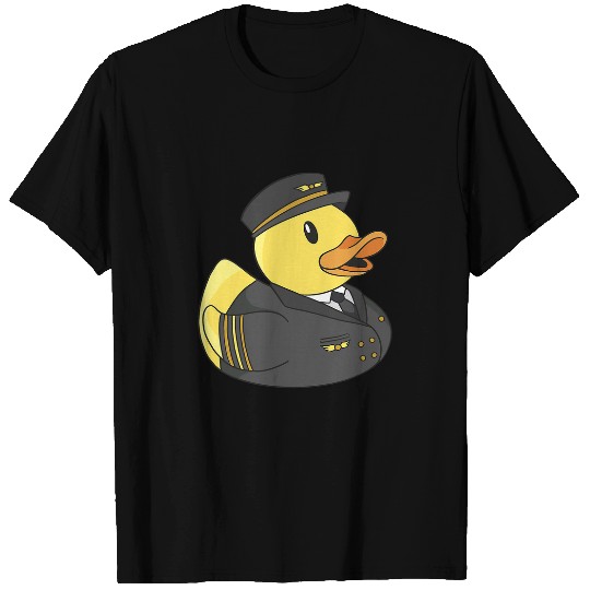 Rubber Duck Pilot Aircraft Ducky Funny Rubber Duck Lover T-Shirts