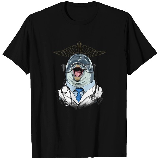 Doctor Dolphin Surgeon Physician Dr MD Marine Life Mammal T-Shirts