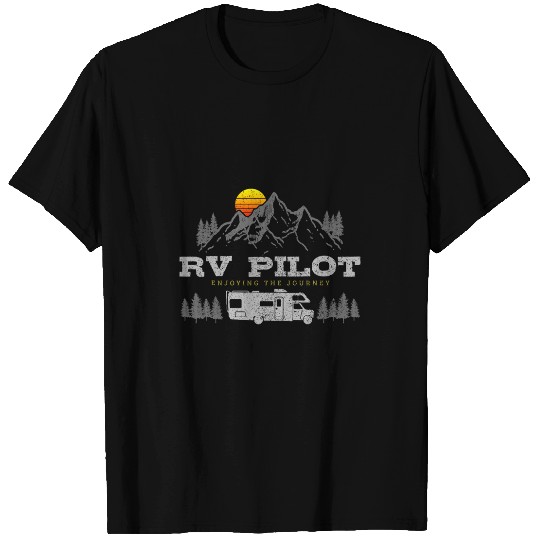 RV Pilot vintages Mountains Camping Road Trip Camper Gift 1 T-Shirts