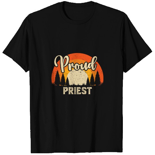 Funny Priest Superhero vintages Tee For Men Dad 5 T-Shirts