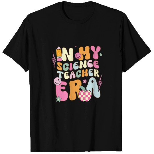 In My Science Teacher Era groovy scientist chemistry biology T-Shirts