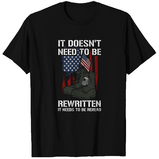 Back Pain Relief It Doesnt Need To Be Rewr Memorial Day T-Shirts