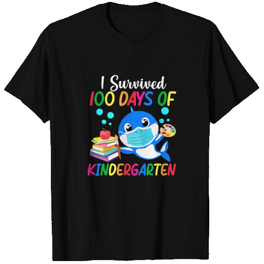 I Survived 100 Days Of Kindergarten Boys Student T-Shirts