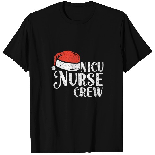 nurses Christmas Santa Stethoscope Nicu nurses Crew Christmas T-Shirts