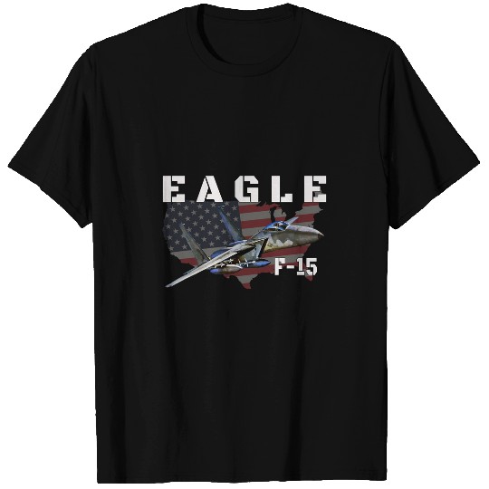 F15 Eagle Fighter Jet Aircraft Military Aviation Pilot T-Shirts