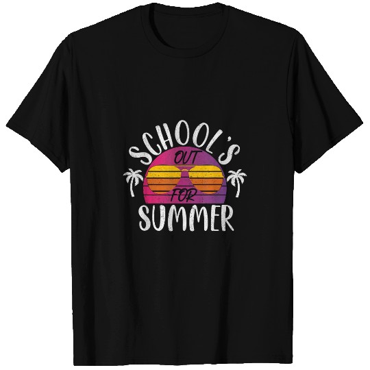 Retro Day Of School Student Schools Out For Summer Teacher T-Shirts