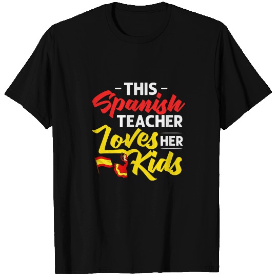 Spanish Teacher Spain Flag Language Lesson Student 9 T-Shirts