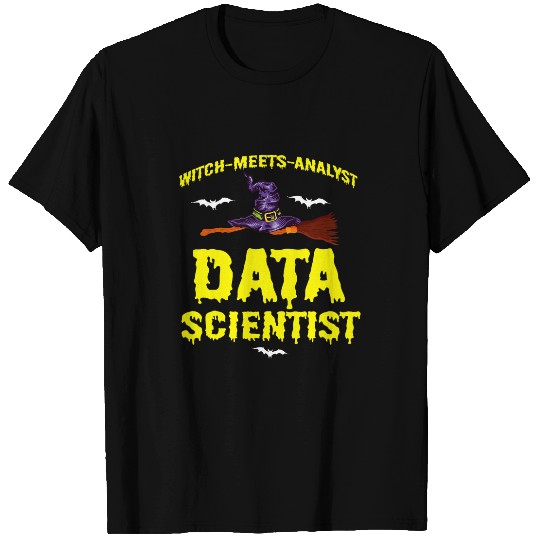 Halloween Data Scientist Mining Analyst Statistics Data Nerd 2 T-Shirts