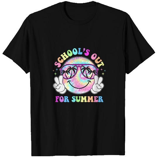 Last Day Of School Retro Schools Out For Summer Teacher Kids 2 T-Shirts