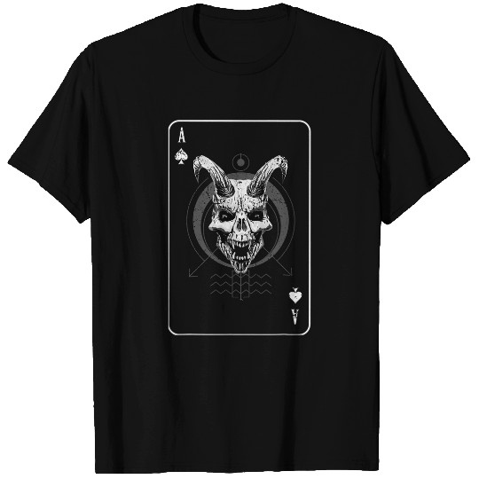Goats Lover Death Card Baphomet with Evil Goats Devil Head T-Shirts