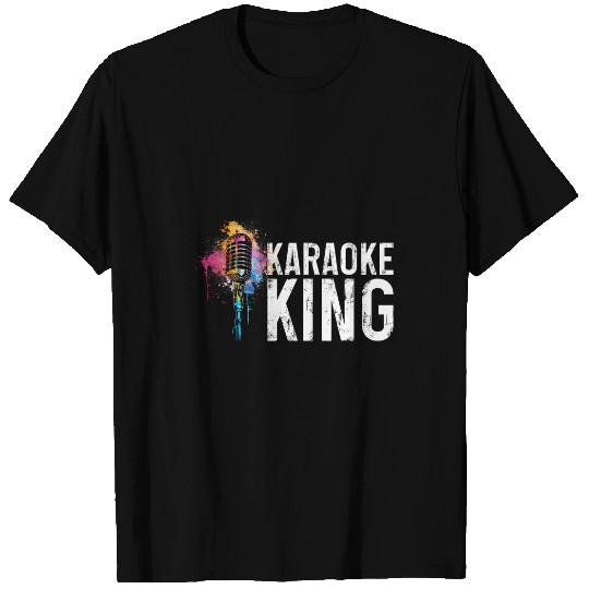 Karaoke King Singer vintages Microphone Singing T-Shirts