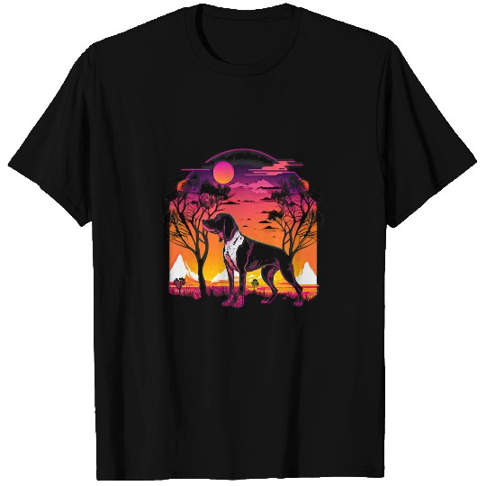 Retro Aesthetic Treeing Walker Coonhound dog 1 T-Shirts