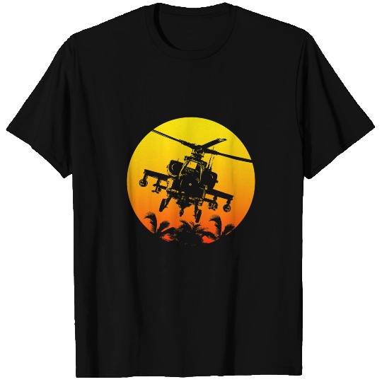 Retro style Sun Military Helicopter Pilot T-Shirts