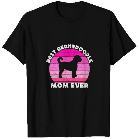 Womens Bernedoodle Mama Mom For Women Bernedoodle Dog Mom Funny T-Shirts