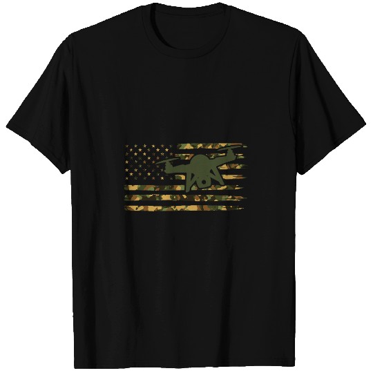 Drone Pilot Camo Drone Operator American Flag Drone T-Shirts