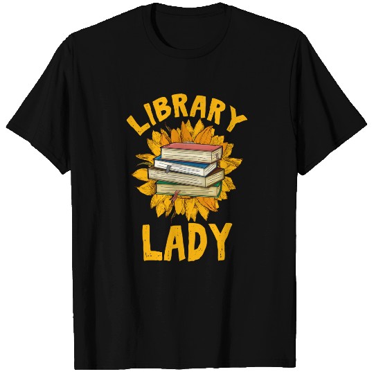 Reading Book funny love sunflower library lady book lover 195 Reader T-Shirts