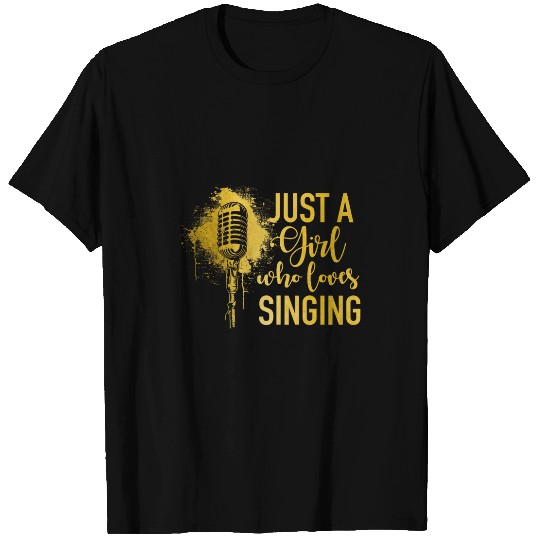 Singer vintages Microphone Flowers Singing Girl Choir Opera 1 T-Shirts