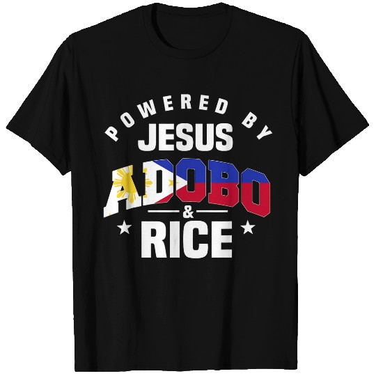 Adobo Pinoy Chicken Pork Rice Cuisine Philippine Flag T-Shirts