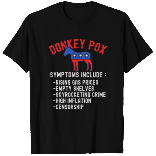 Donkey Pox Conservative Republican antis Biden Donkeypox T-Shirts