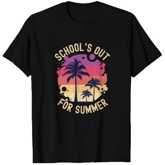 Last Day Of School Schools Out For Summer Teacher vintages 1 T-Shirts