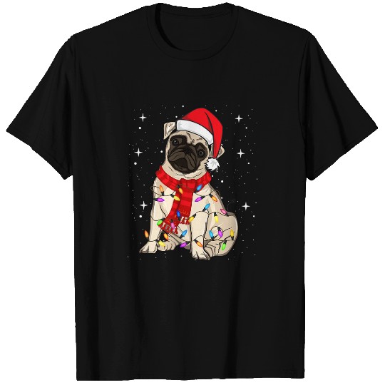 Pug Lover Dogs Tree Christmas Sweater xmass Pet Animal Dog Pugs Dog T-Shirts