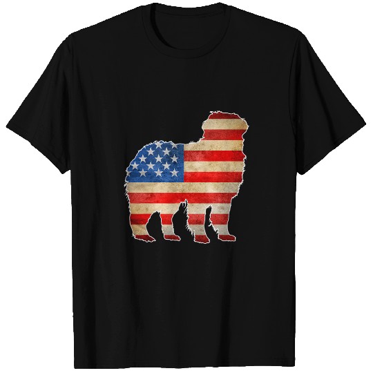 vintages Bernese Mountain Dog American Flag 4th of July T-Shirts