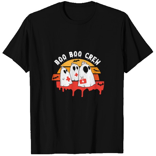 Boo Boo Crew Halloween ghosts nurses Squad Scary Nursing Job T-Shirts