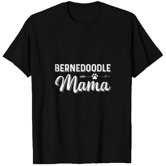 Womens Bernedoodle Mama Pet Dog Owner T-Shirts