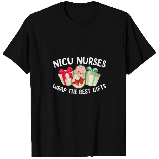 NICU nurses Wrap the Christmas Gifts Novelty T-Shirts