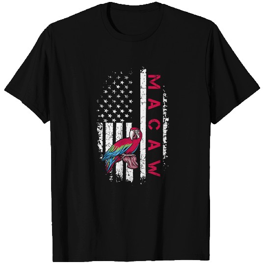 4th of July Design for a Patriotic Macaw Lover T-Shirts