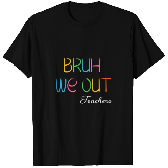 Bye Bruh We Out End Of School Retro Rainbow Sunglasses Boys 1 T-Shirts