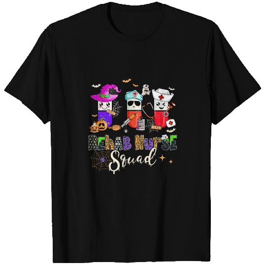 Rehab nurses Squad Boo nurses Spooky Season Halloween Nursing T-Shirts