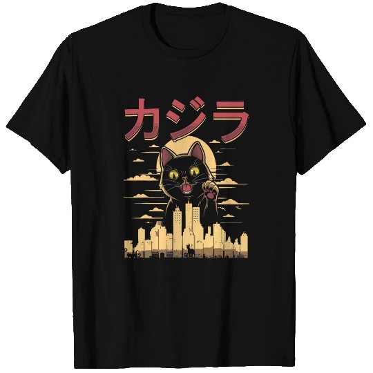 Anime Cat Japanese Catzilla T-Shirts
