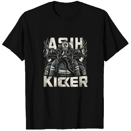 Firefighter Ash Kicker Funny Graphic Tees T-Shirts