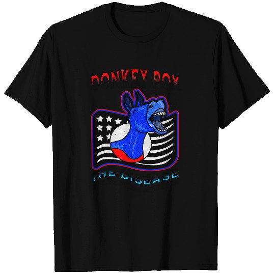 Funny Donkey Pox The Disease Destroying America Democratic T-Shirts