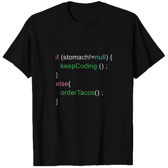 Software Code Programmer Engineer Tacos Lover Geek Nerd T-Shirts