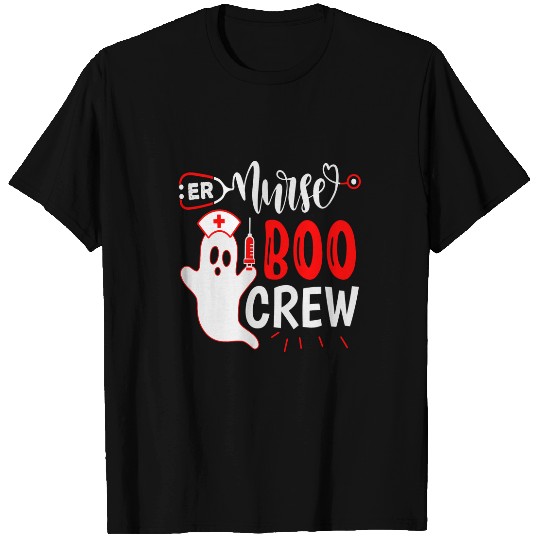 Boo Boo Crew  ghosts ER nurses Costume Funny Halloween T-Shirts