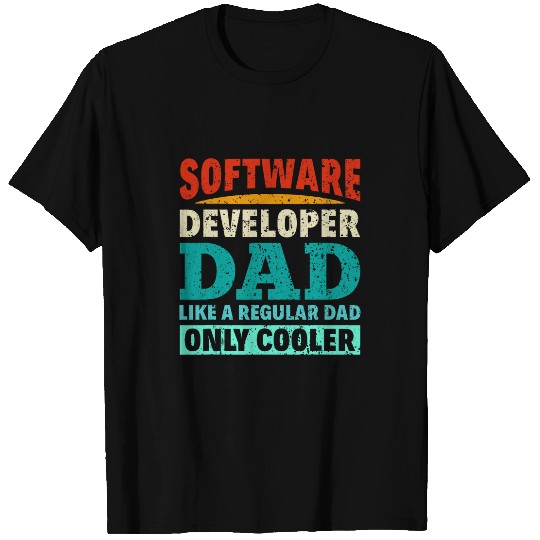 Software Developer Dad Computer Programmer Coding 2 T-Shirts