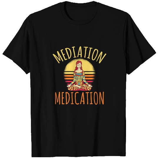 Namaste Yoga Meditation Medication Yoga Lovers Meditation T-Shirts